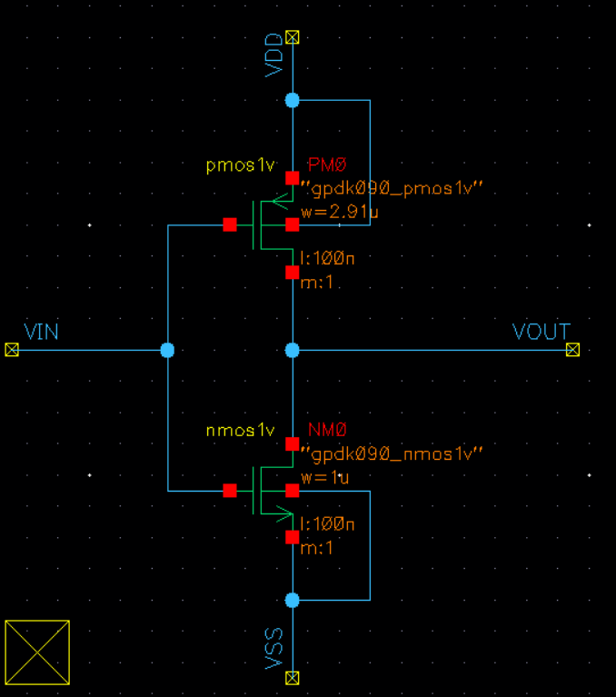 2x1 Mux Schematic