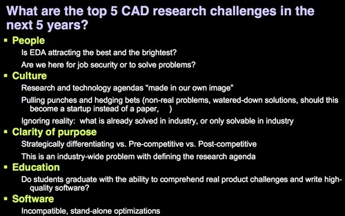 Slide: Top 5 CAD Research Challenges