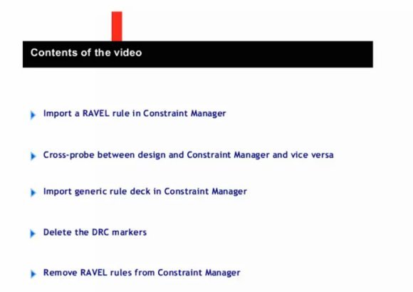 Video: Running RAVEL Rules from Constraint Manager