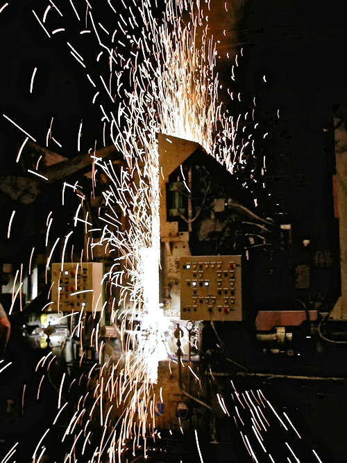 Welding Operation Closeup