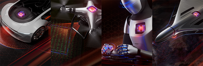 Physical AI silicon for autonomous vehicles, drones, robotics, and aerospace systems.