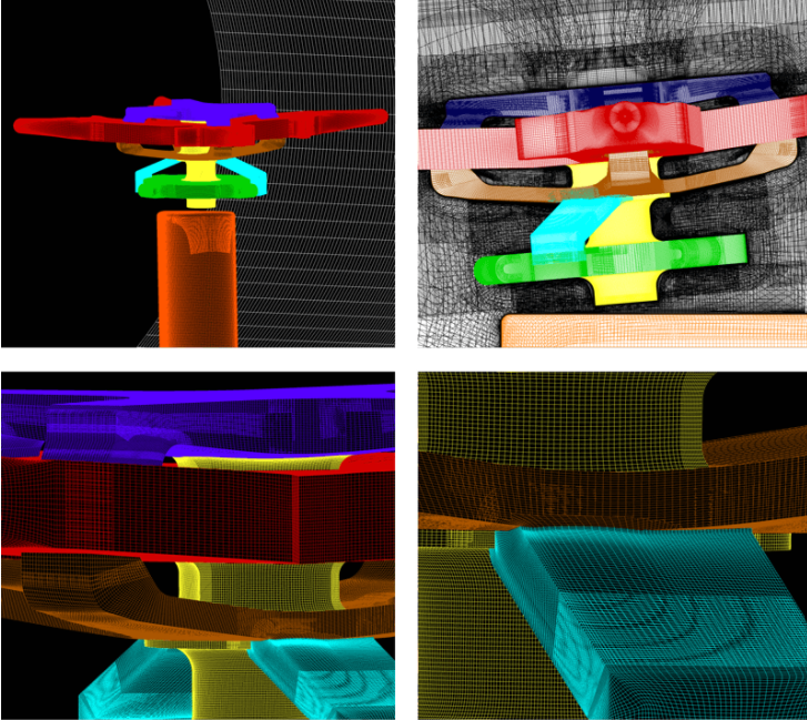 Capture Vortex Shedding In Rotor Hub using Fidelity CFD Computational Fluid Dynamics Cadence