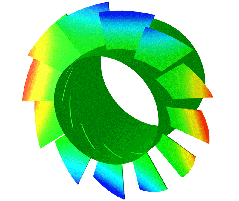 Fluid Structure Interaction CFD Simulation Turbomachinery