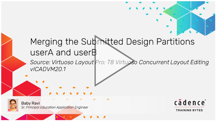 Merging the Submitted Design Partitions userA and userB