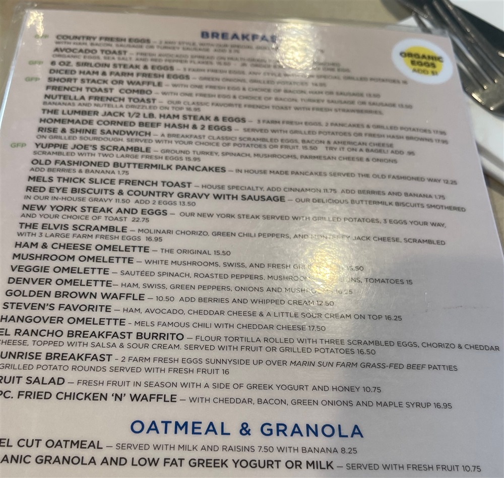 mels drive in menu