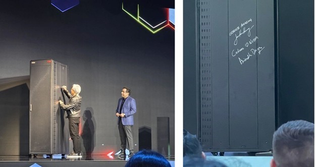 Millennium Rack signed by Jensen and Anirudh at CadenceLIVE