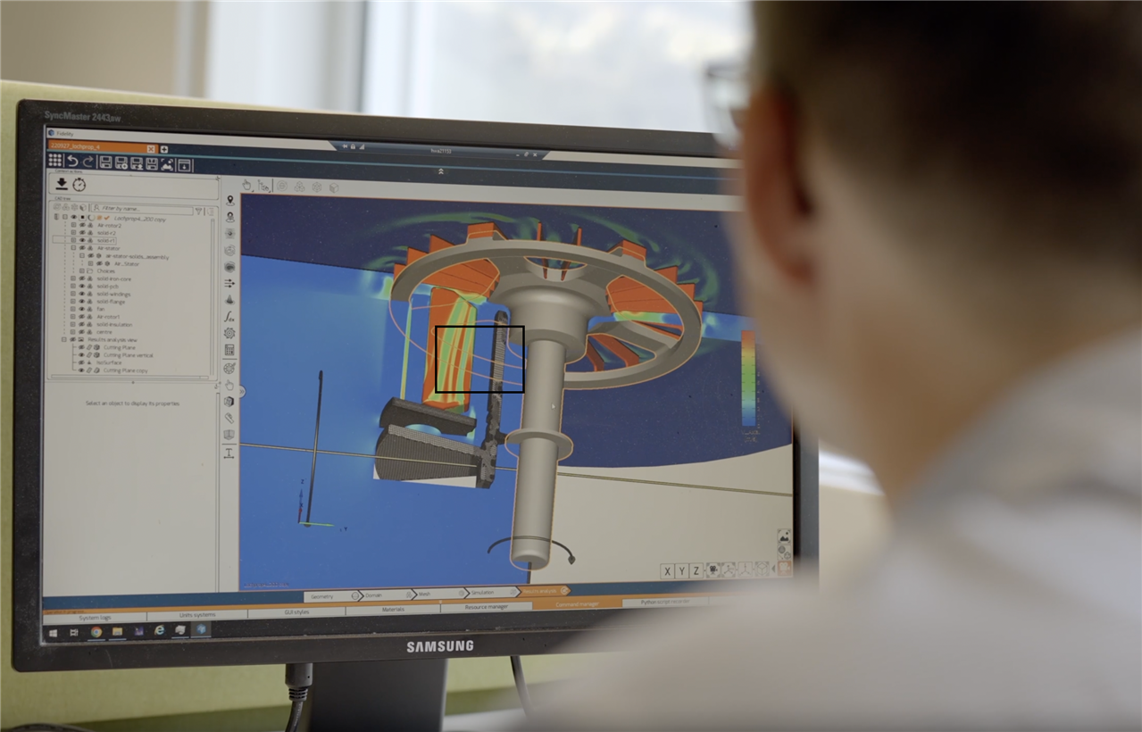 maxon using Fidelity CFD software