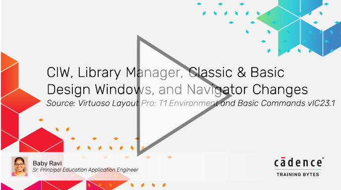 CIW, Library Manager, Classic & Basic Design Windows, and Navigator Changes