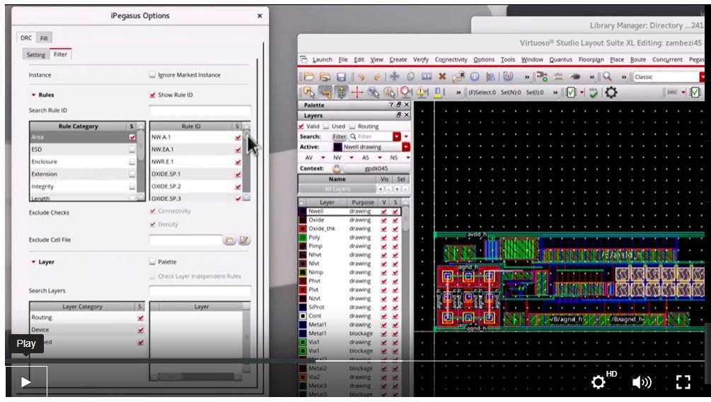 Demo: How to Run iPegasus DRC for Selected Layers/Rules? (Video)