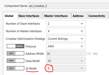 Xilinx Cross connect IP configuration