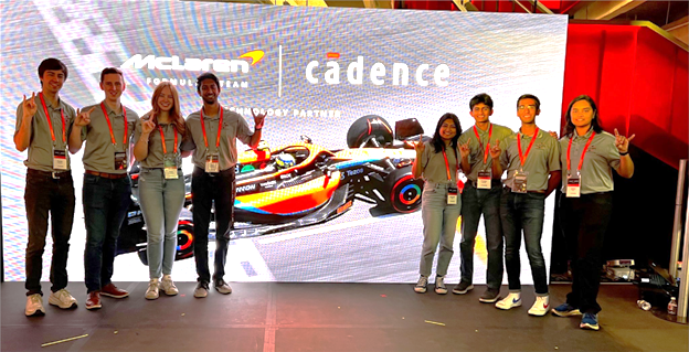 UT Austin students at McLaren and Cadence event