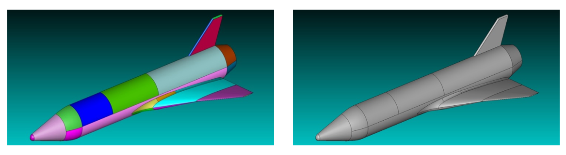 Launch vehicle imported as an IGES file
