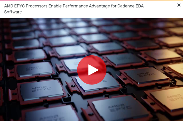The AMD Designed with Cadence logo