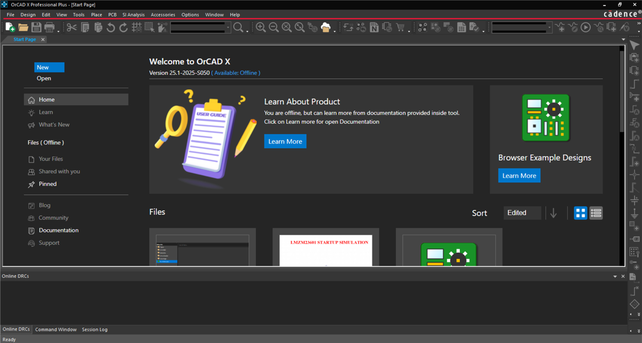 Using Capture CIS 25.1 using ORCAD X professional plus and my license ...