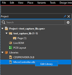 Edit Capture Library