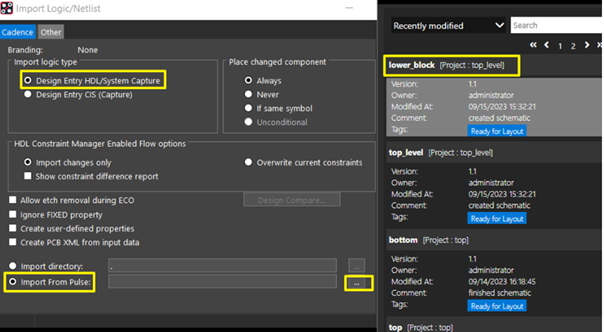 Import Netlist Pulse