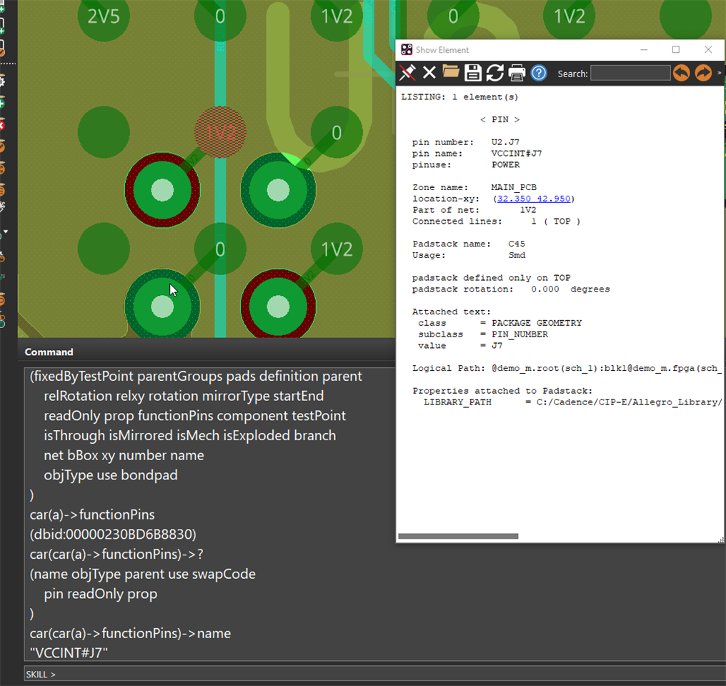How to find pin name using SKILL - Allegro PCB Editor and PCB SKILL ...