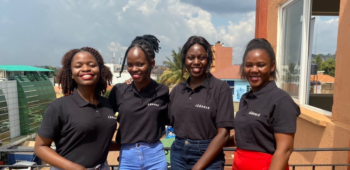 Happy Interns: From left to right: Phemia, Miriam, Olive and Vivian