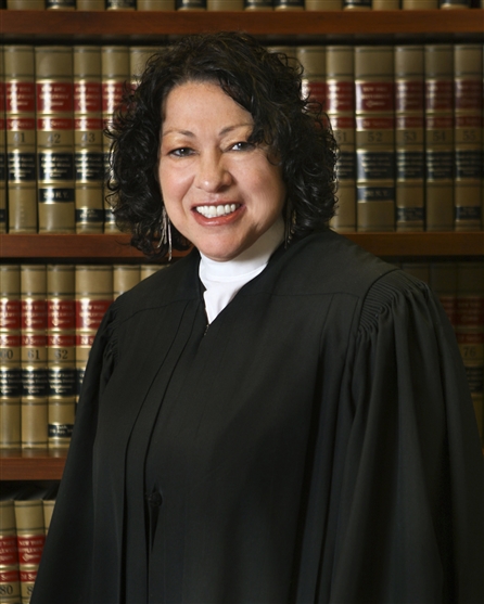 Supreme Court Justice Sonia Soto-Mayor, the first Hispanic American to serve as a Supreme Court justice