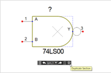 symmetrical split symbol 