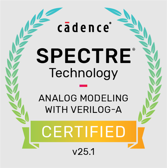 Badge Image of Analog Modeling with Verilog-A Course
