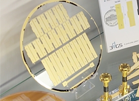 One of 3DGS's glass wafers