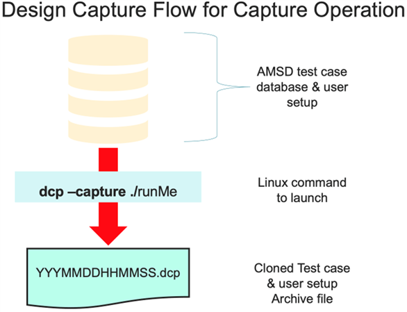 Graphic depicting the Design Capture flow for a capture operation