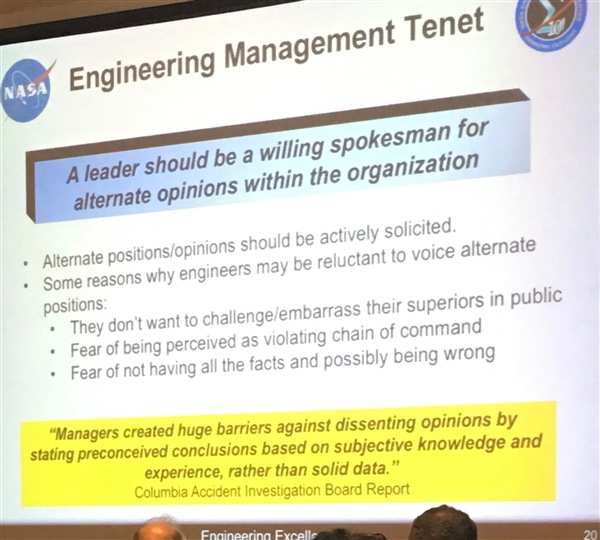 nasa engineering management tenet