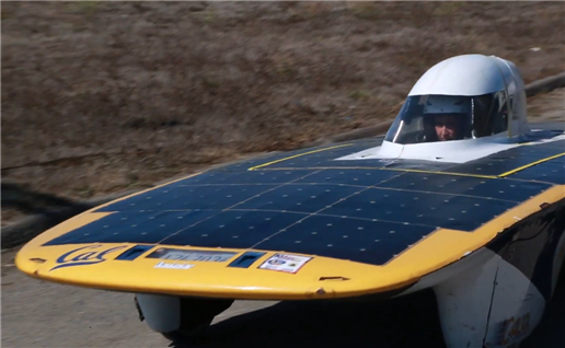 One of CalSol's solar-powered vehicles