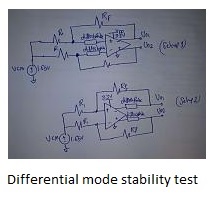 Differential mode stability test 