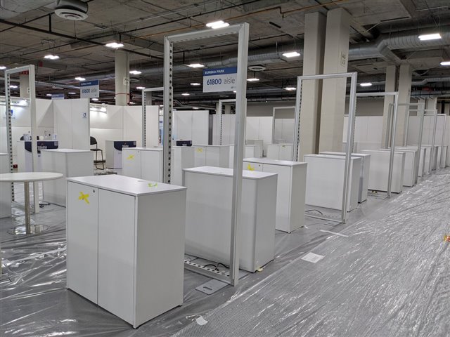 ces 2022 empty booths