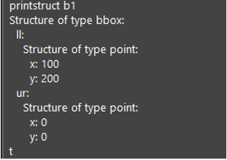 SKILL printstruct example code