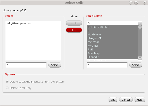 How to delete multiple cells in LibManager - Custom IC Design - Cadence