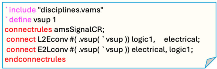  Graphic depicting the source code of the connect rule 