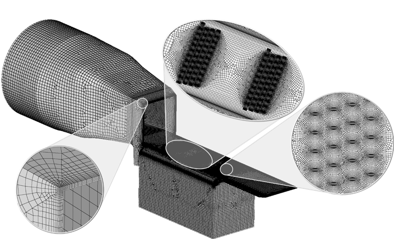 Surface mesh of Convergent Nozzle