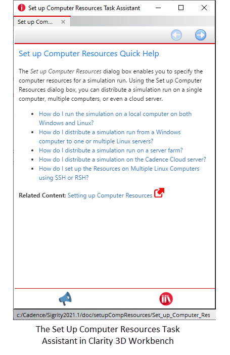 Image showing the Set up Computer Resources Task Assistant
