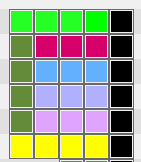 Setting largest button size color dialog box