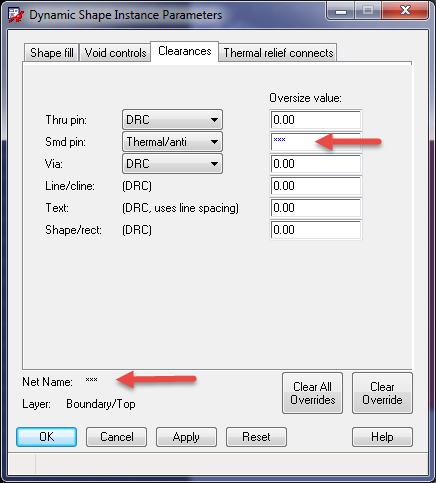 Parameters dialog now shows differences between shapes
