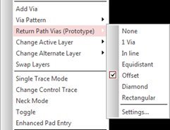 Adding Return Path Vias During Add Connect