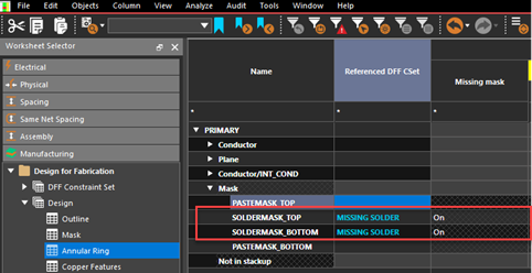 assigning missing mask CSet